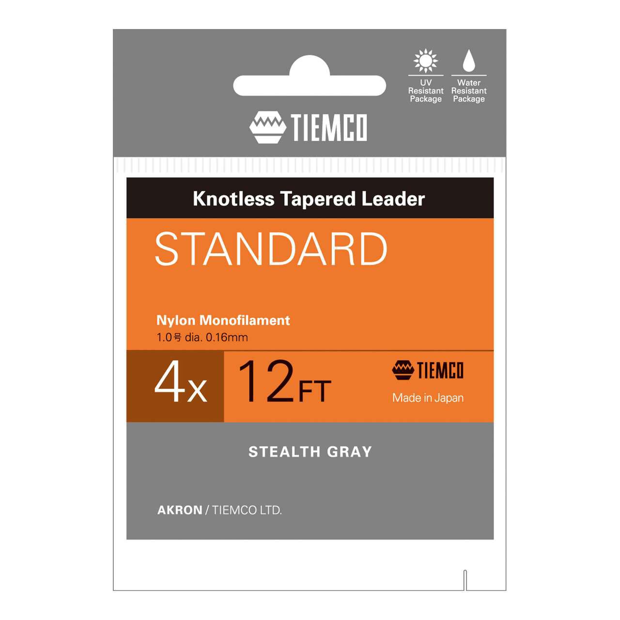 Tiemco STANDARD Leader 12Ft